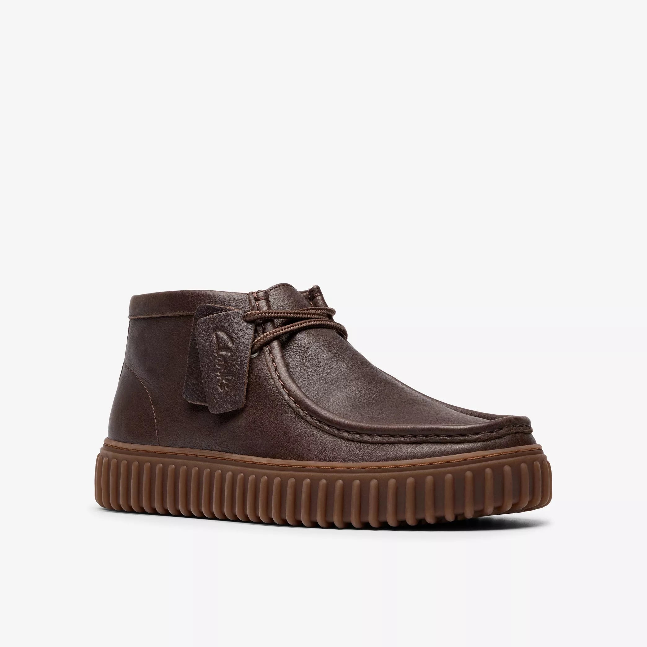 CLAKS stivaletti uomo in pelle modello marrone