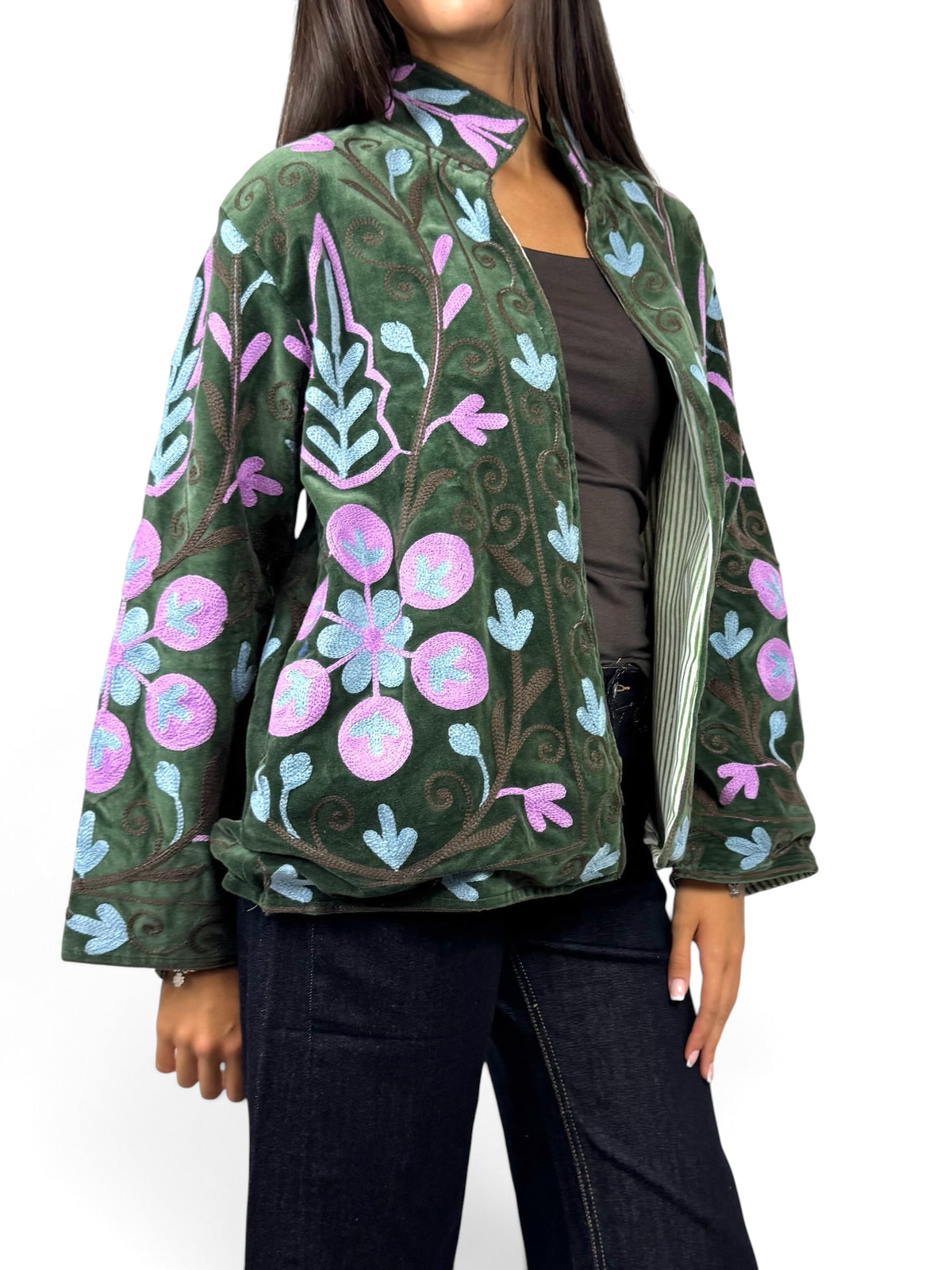 CECILE GIACCA SUZANI VERDE ROSA