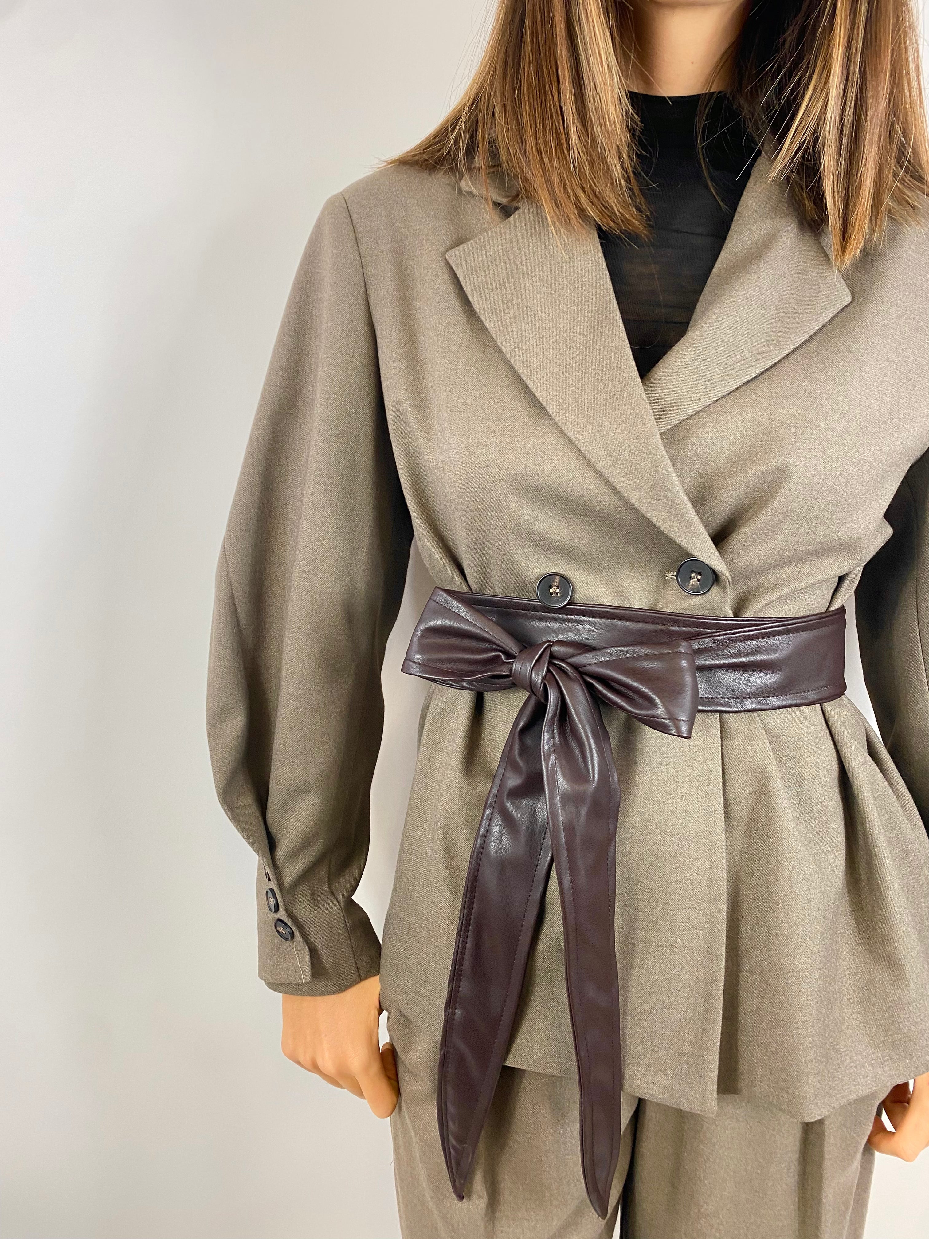 SUSY MIX GIACCA CON FUSCIACCA FANGO