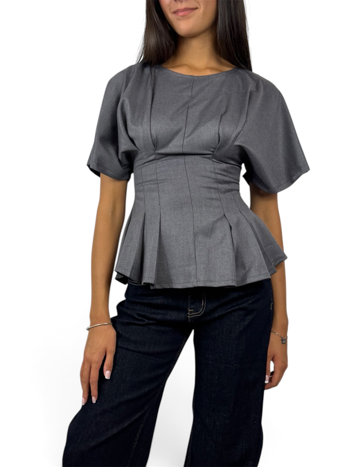 SUSY MIX MAGLIA A SPICCHI GRIGIA