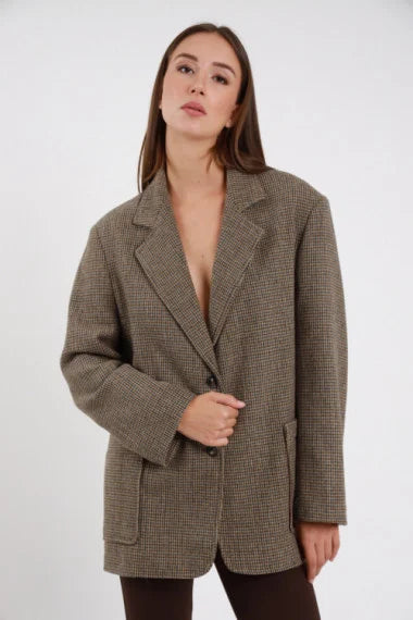 SUSY MIX BLAZER TWEED MORO