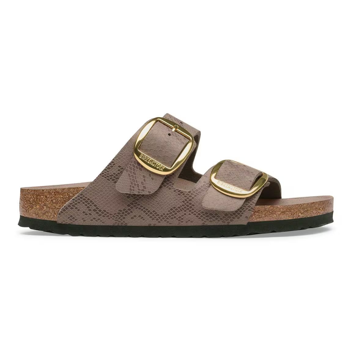 BIRKENSTOCK ARIZONA BIG BUCKLE PYTHON GRAY TAUPE