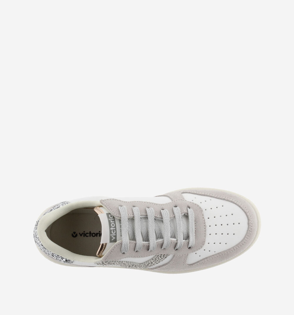VICTORIA SNEAKERS MADRID ANIMALIER PLATA