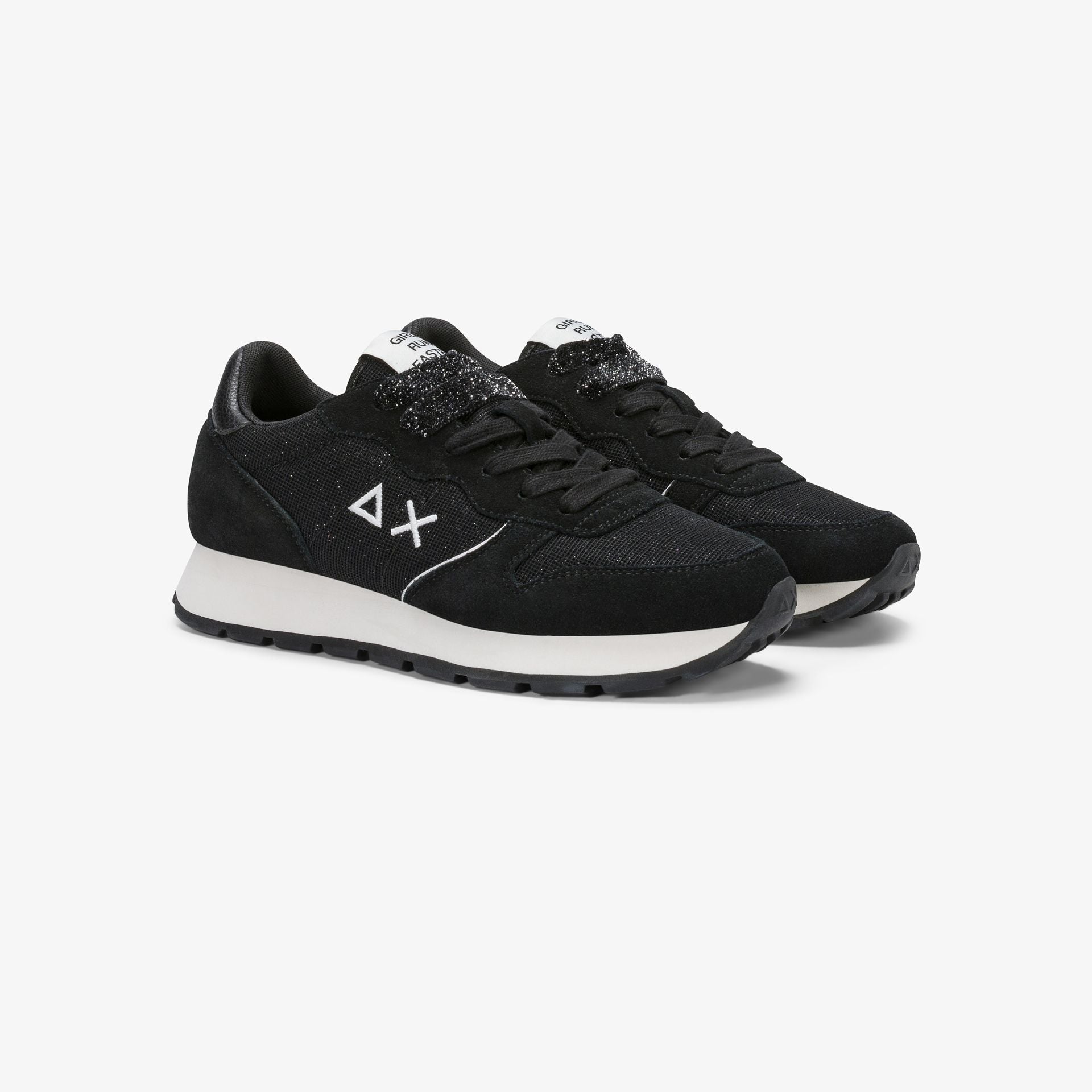 SUN68 SNEAKERS DONNA ALLY GLITTER NERO