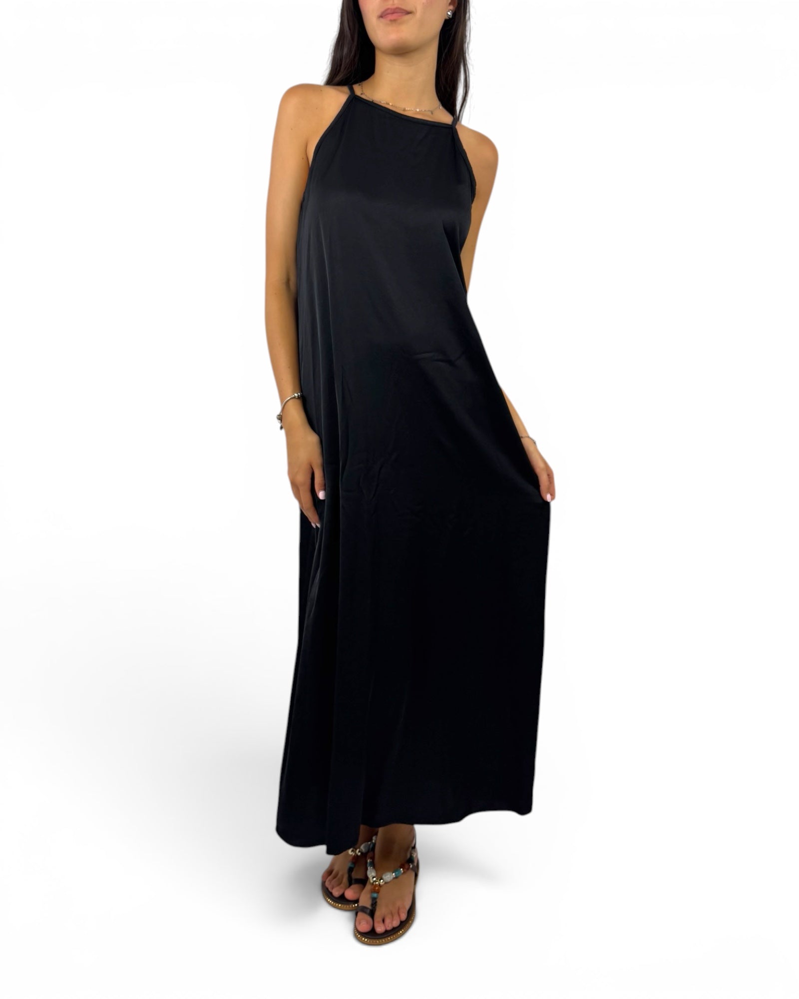 SUSY MIX ABITO IN RASO NERO