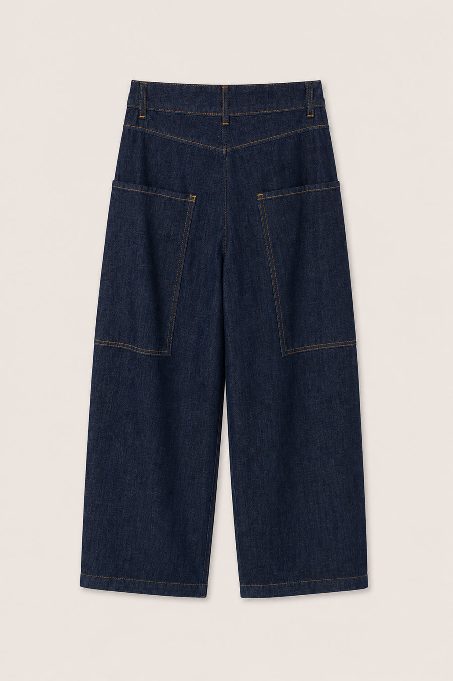 KIKISIX JEANS SCURO CON TASCHE APPLICATE