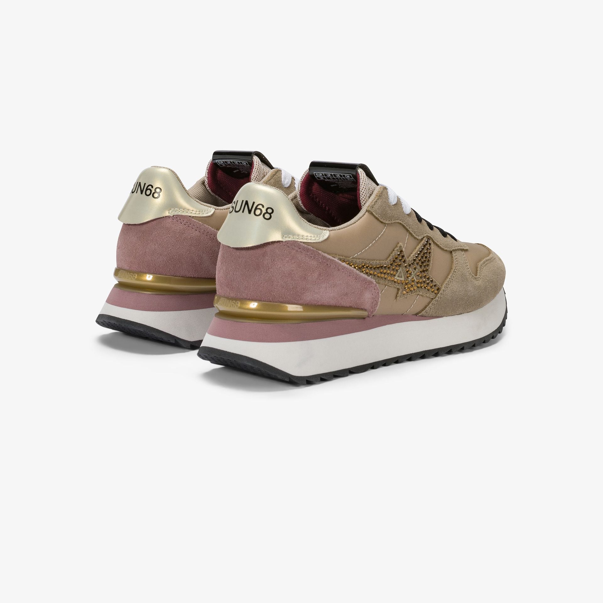 SUN68 SNEAKERS DONNA STARGIRL BEIGE