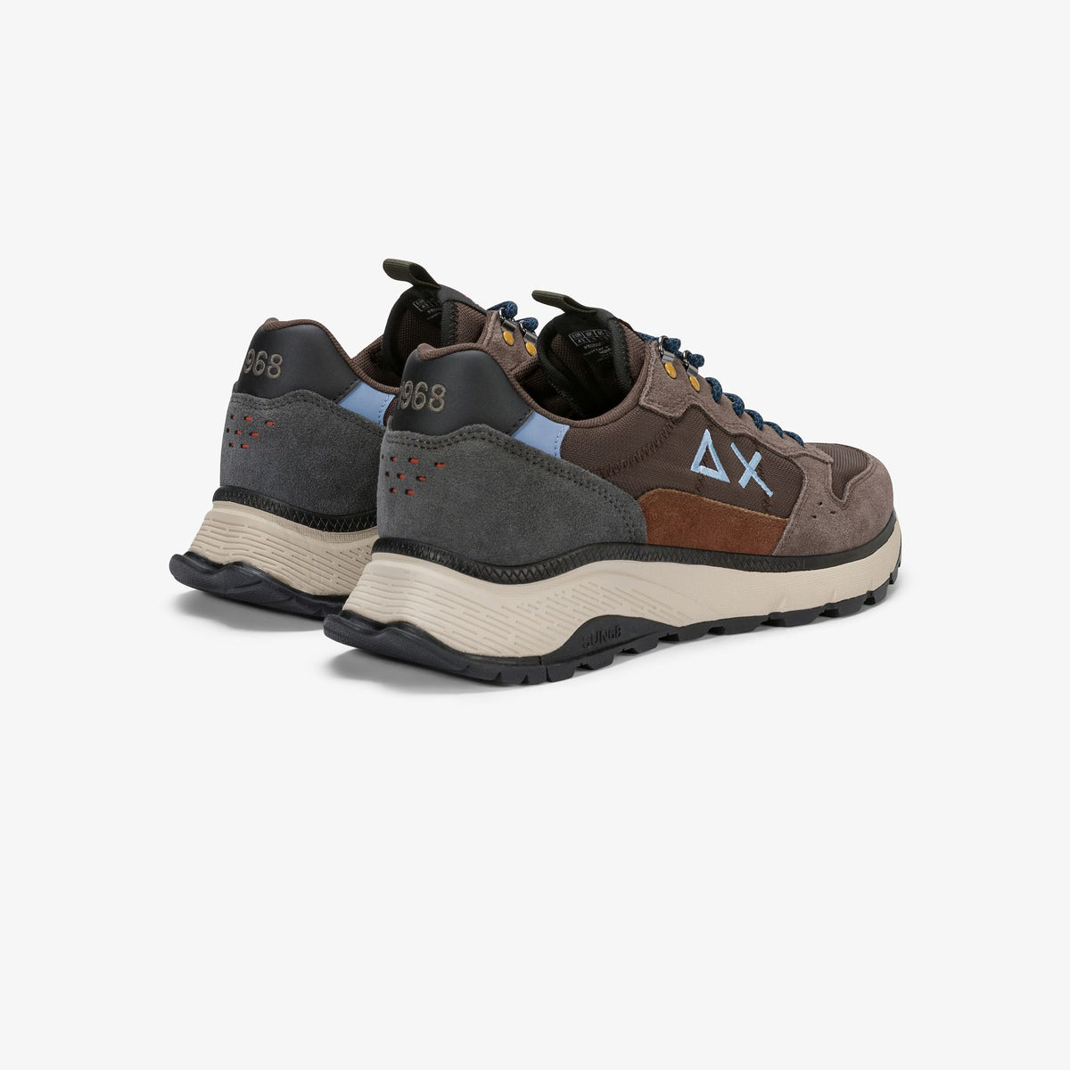 SUN68 SNEAKERS UOMO FIRE & CAMPING MARRONE