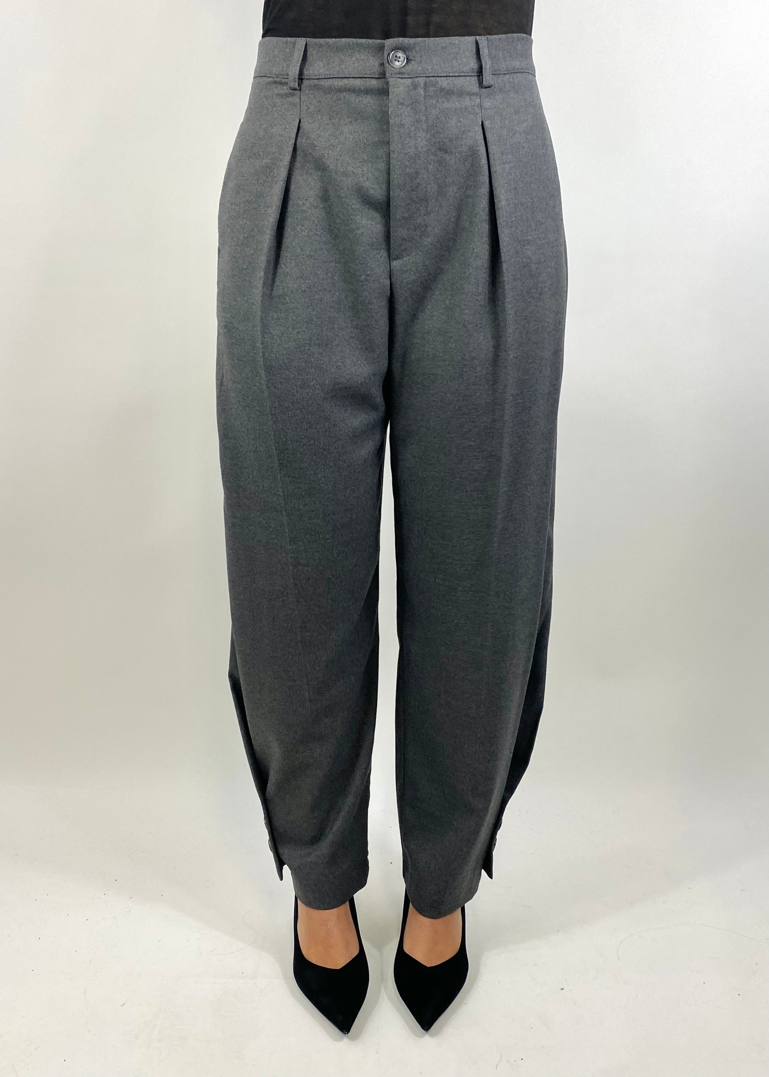 SUSY MIX PANTALONE CON PINCE GRIGIO