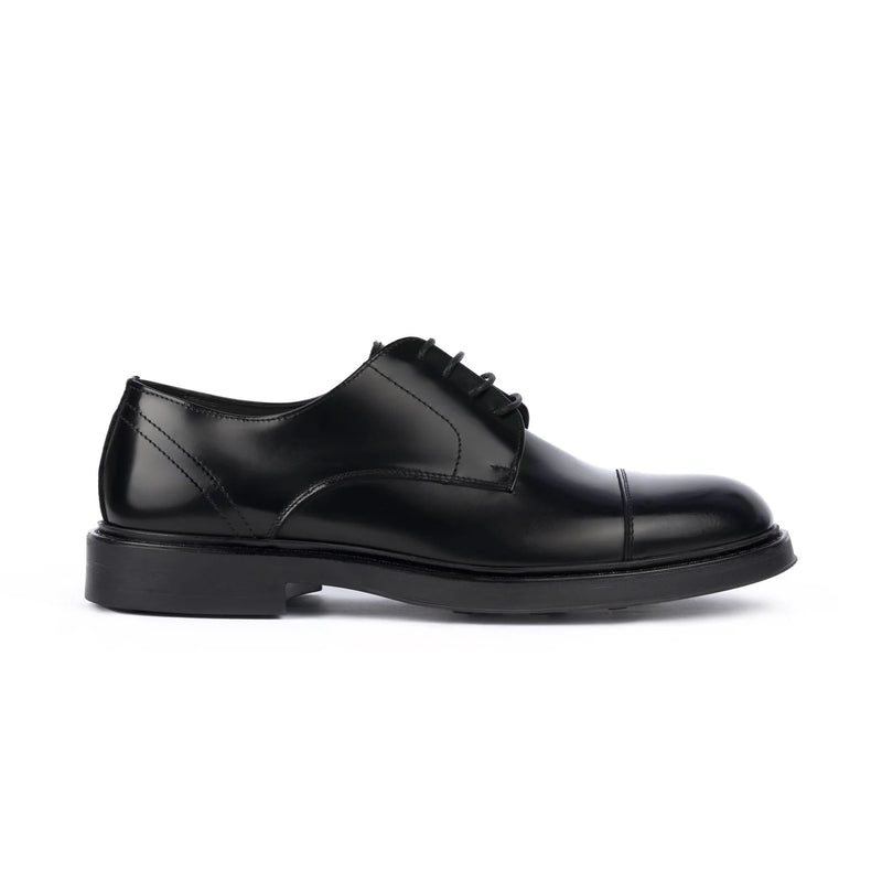 Exton Scarpa uomo derby abrasivato nero