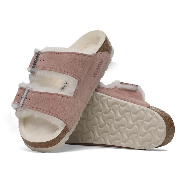 Birkenstock Arizona Pelliccia di agnello shearling rosa