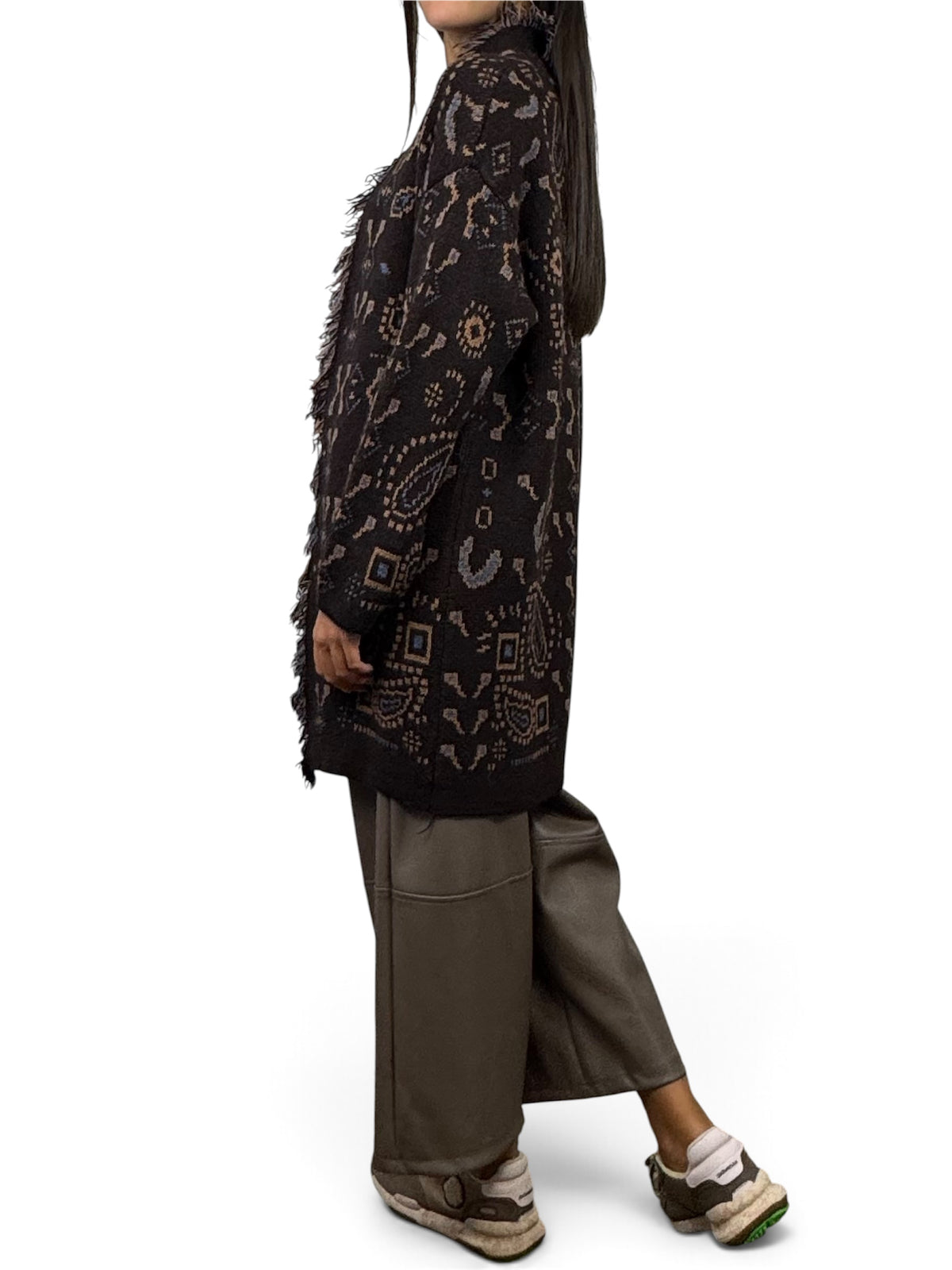 CECILE CARDIGAN ALANUI MARRONE