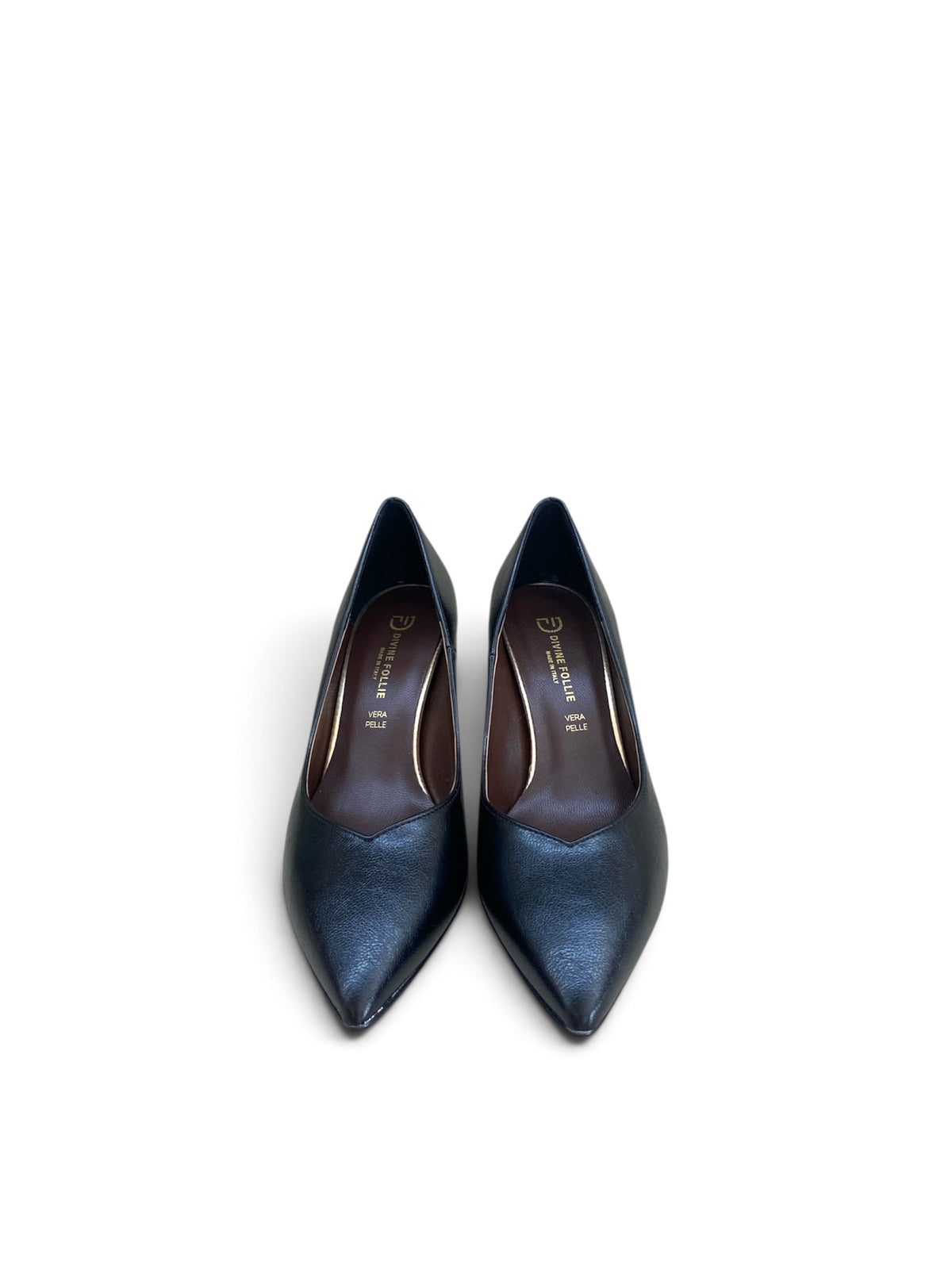 DIVINE FOLLIE DÉCOLLETÉ IN ECOPELLE NERO