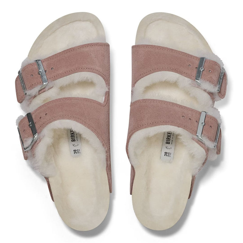 Birkenstock Arizona Pelliccia di agnello shearling rosa