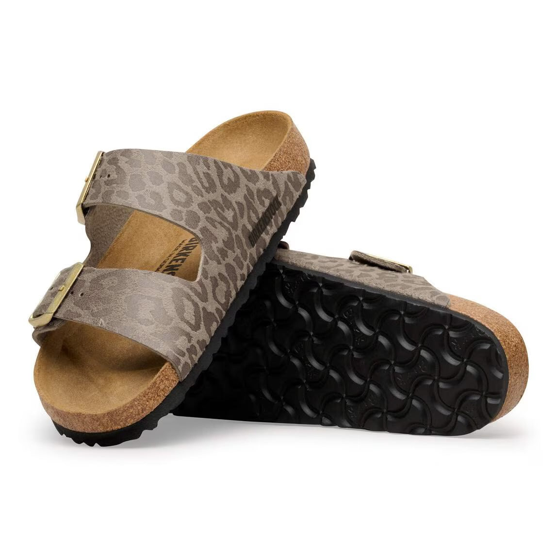 BIRKENSTOCK ARIZONA GREY TAUPE ANIMALIER