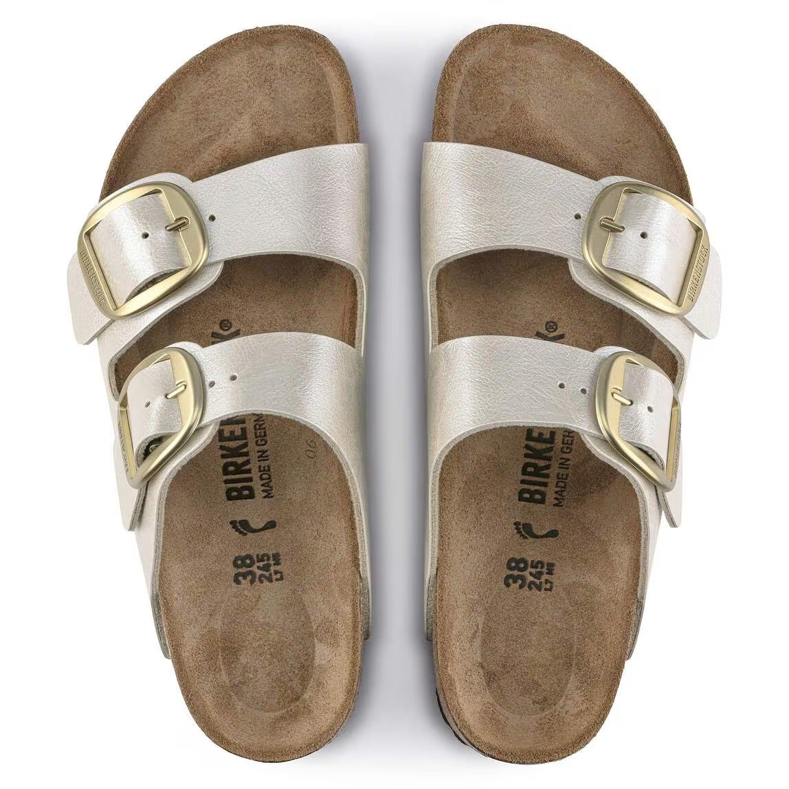 BIRKENSTOCK ARIZONA BIG BUCKLE GRACEFUL PEARL WHITE