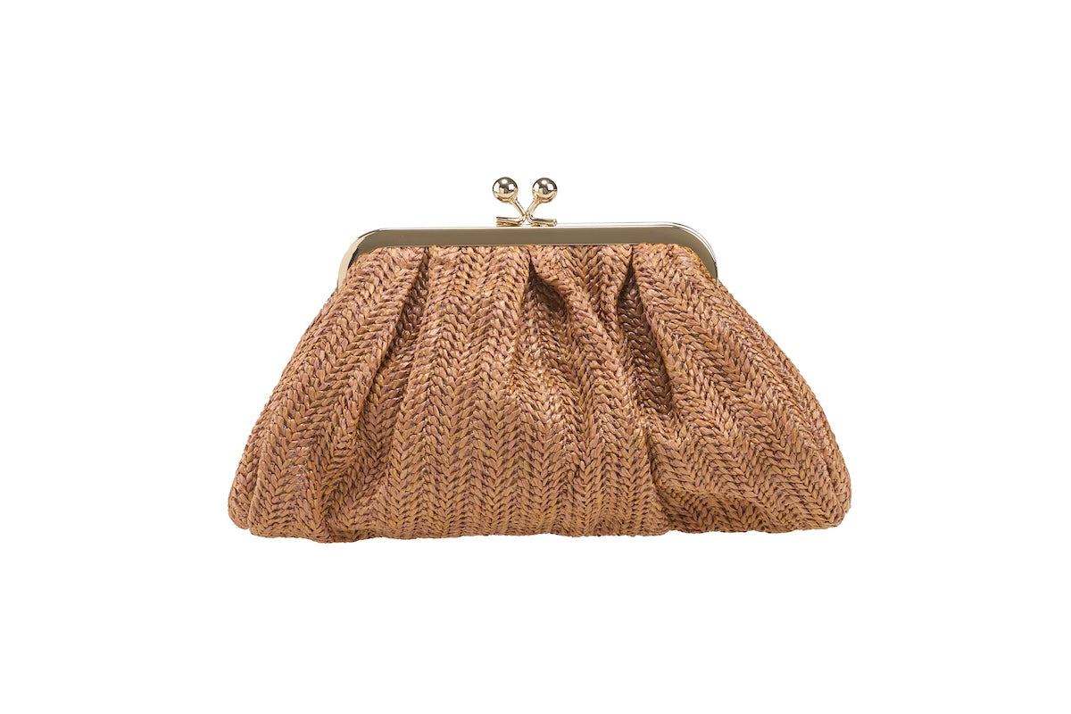 ANNA CECERE POCHETTE PASTICCINO CARAMELLO