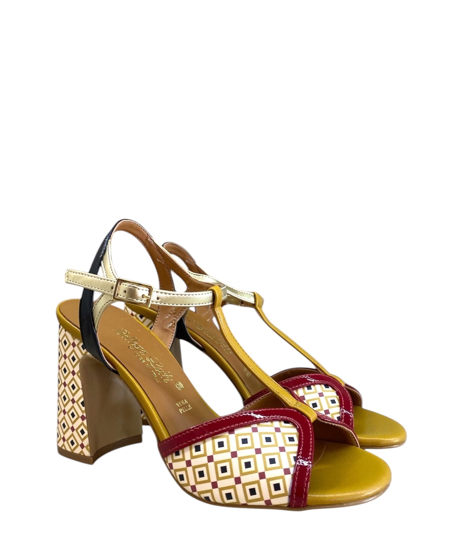 BOTTEGA LOTTI SANDALO FANTASIA ROMBI