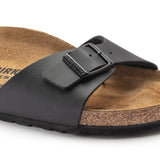 Birkenstock Ciabatta uomo birko flor una fascia con fibbietta colore nero