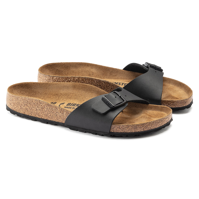 Birkenstock Ciabatta uomo birko flor una fascia con fibbietta colore nero