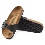 Birkenstock Ciabatta uomo birko flor una fascia con fibbietta colore nero