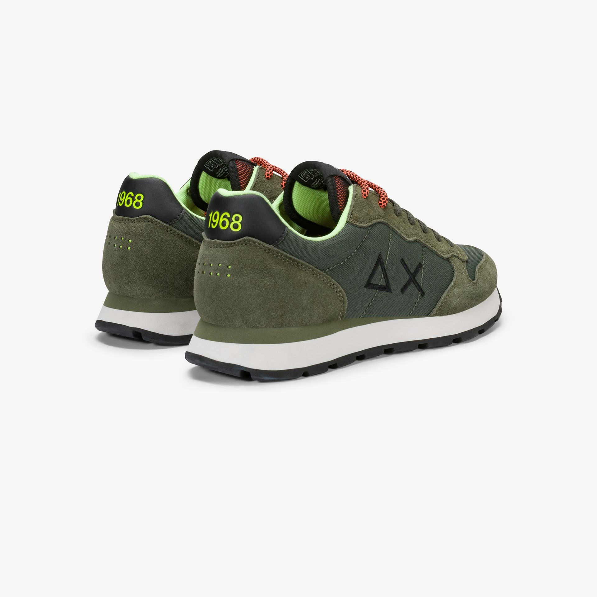 SUN68 SNEAKERS UOMO TOM FLUO MILITARE