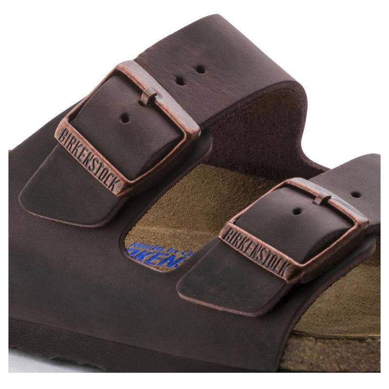 Birkenstock Ciabatta Uomo 2 fasce in pelle oliata habana