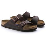 Birkenstock Ciabatta Uomo 2 fasce in pelle oliata habana