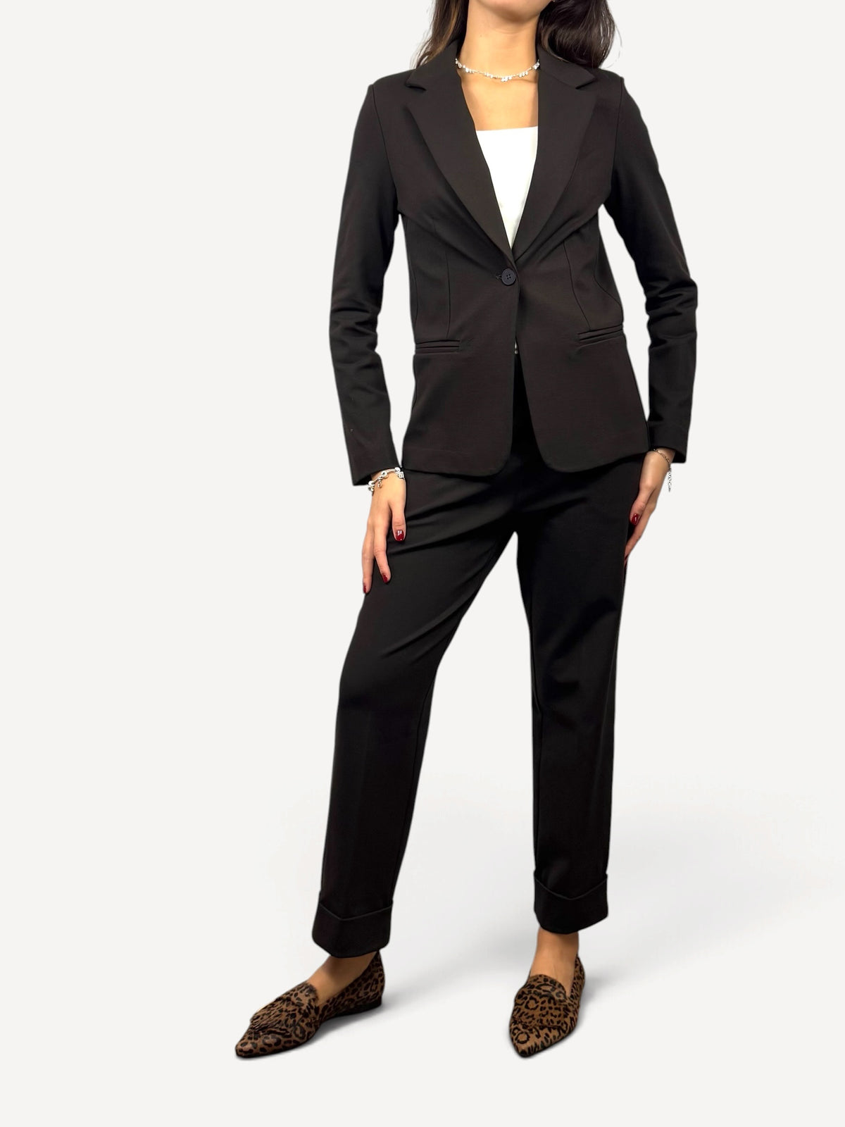SUSY MIX BLAZER TESSUTO PUNTO MILANO MORO