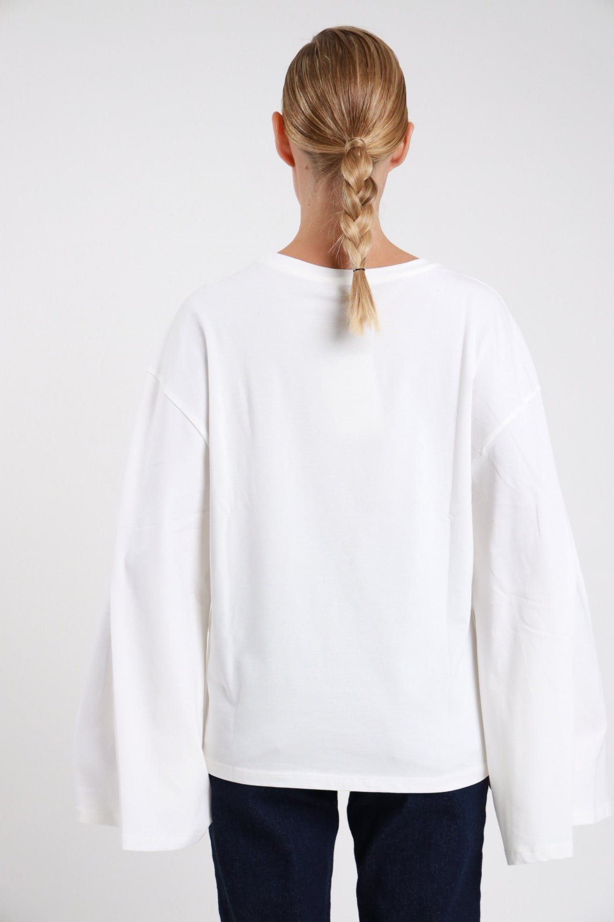 SUSY MIX MAGLIA MANICA CAMPANA PANNA