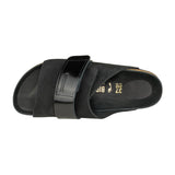 Birkenstock Ciabatta donna fascia velcro pelle nubuck nera