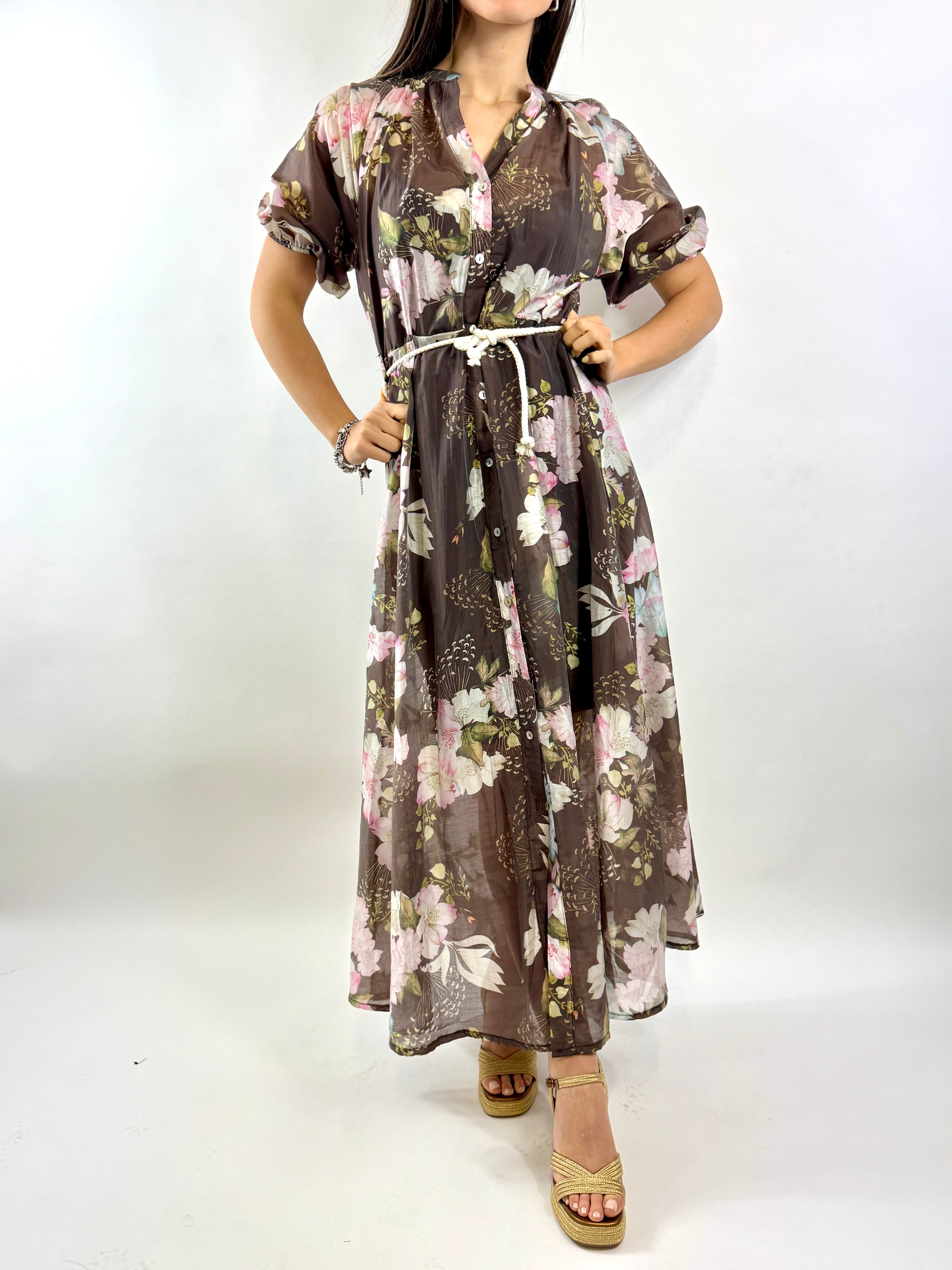 SUSY MIX ABITO FANTASIA FLOREALE MORO