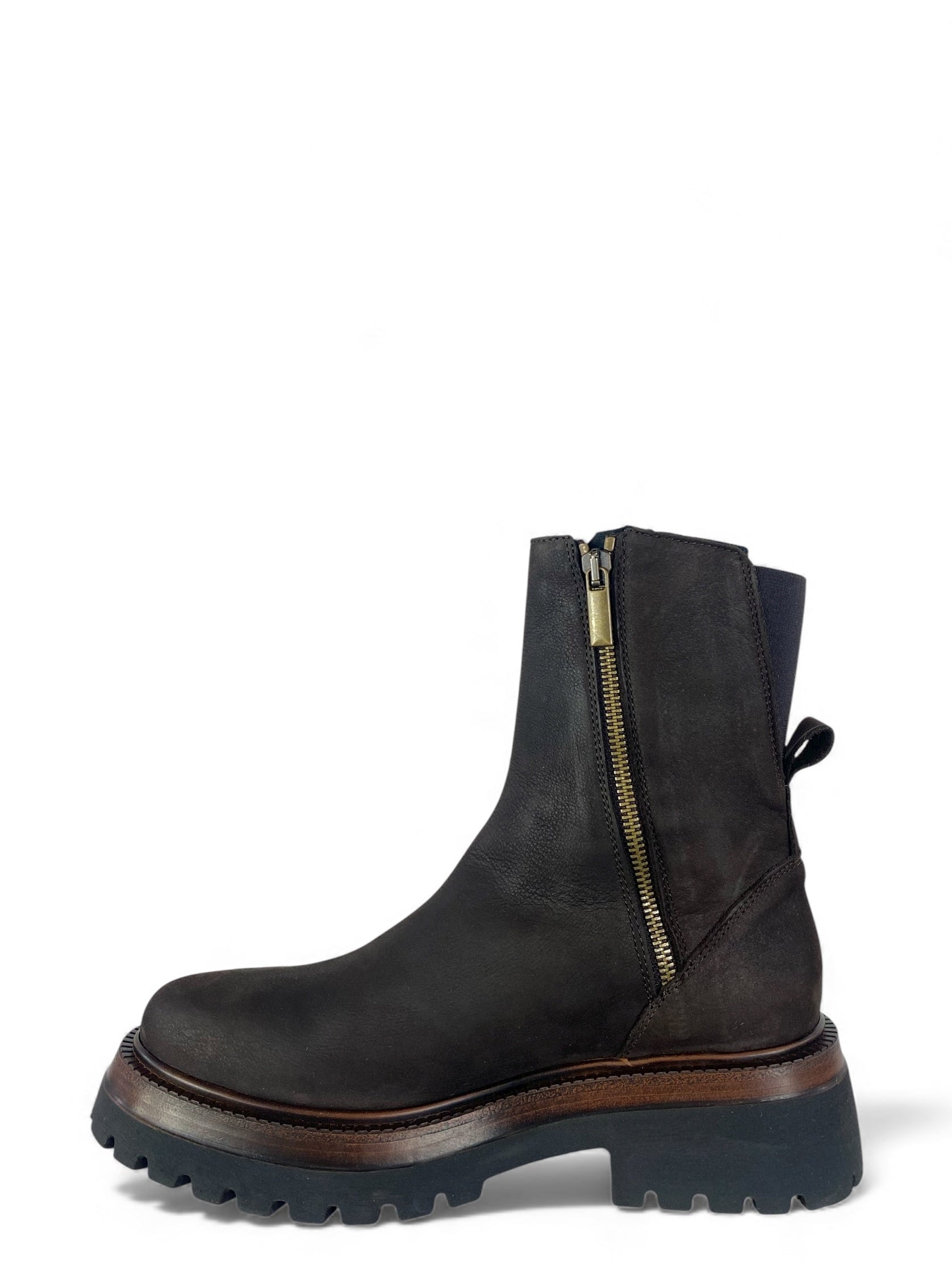 CROWN STIVALETTI IN NABUK MORO