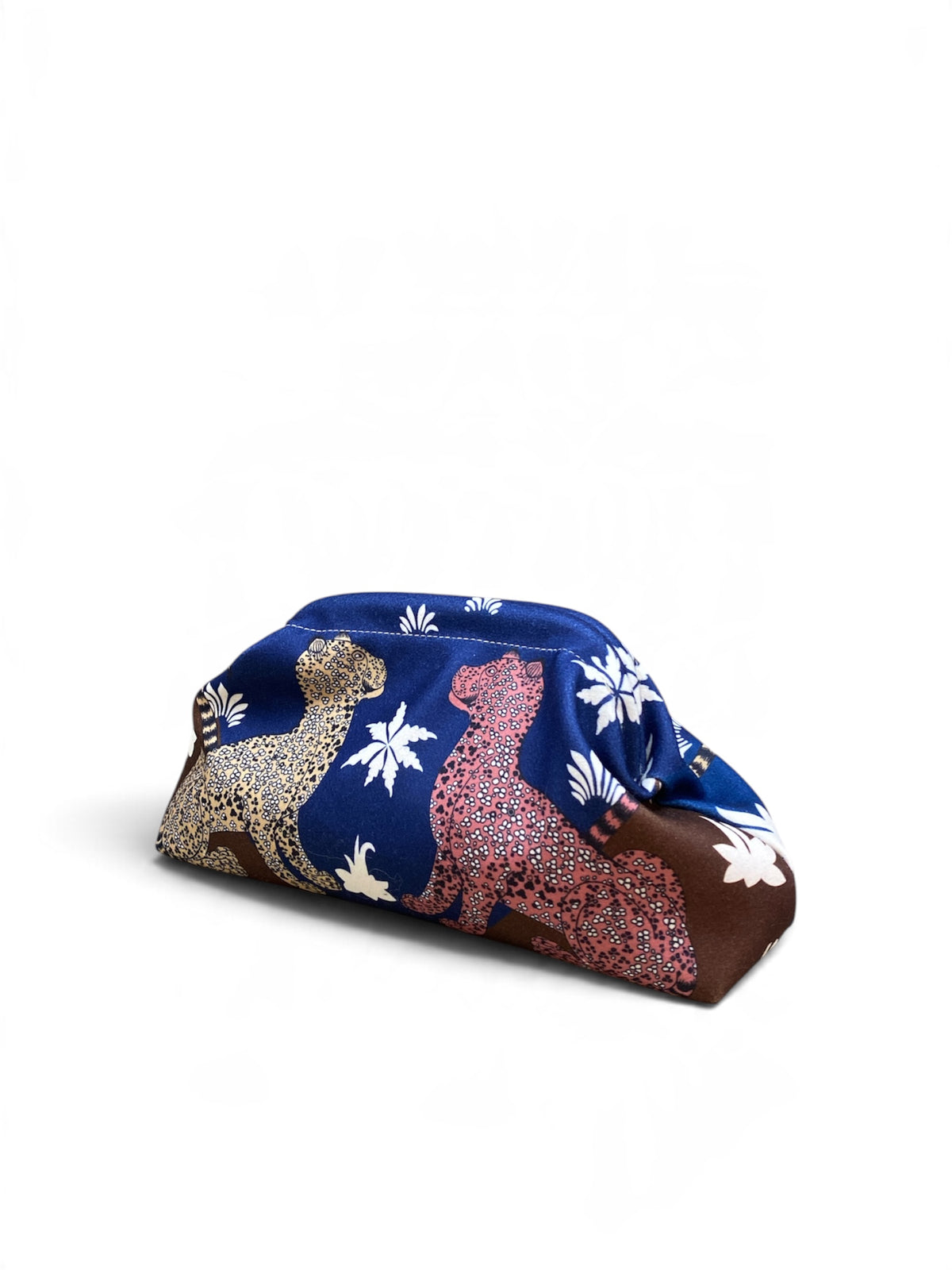 CECILE POCHETTE LEOPARD BLU