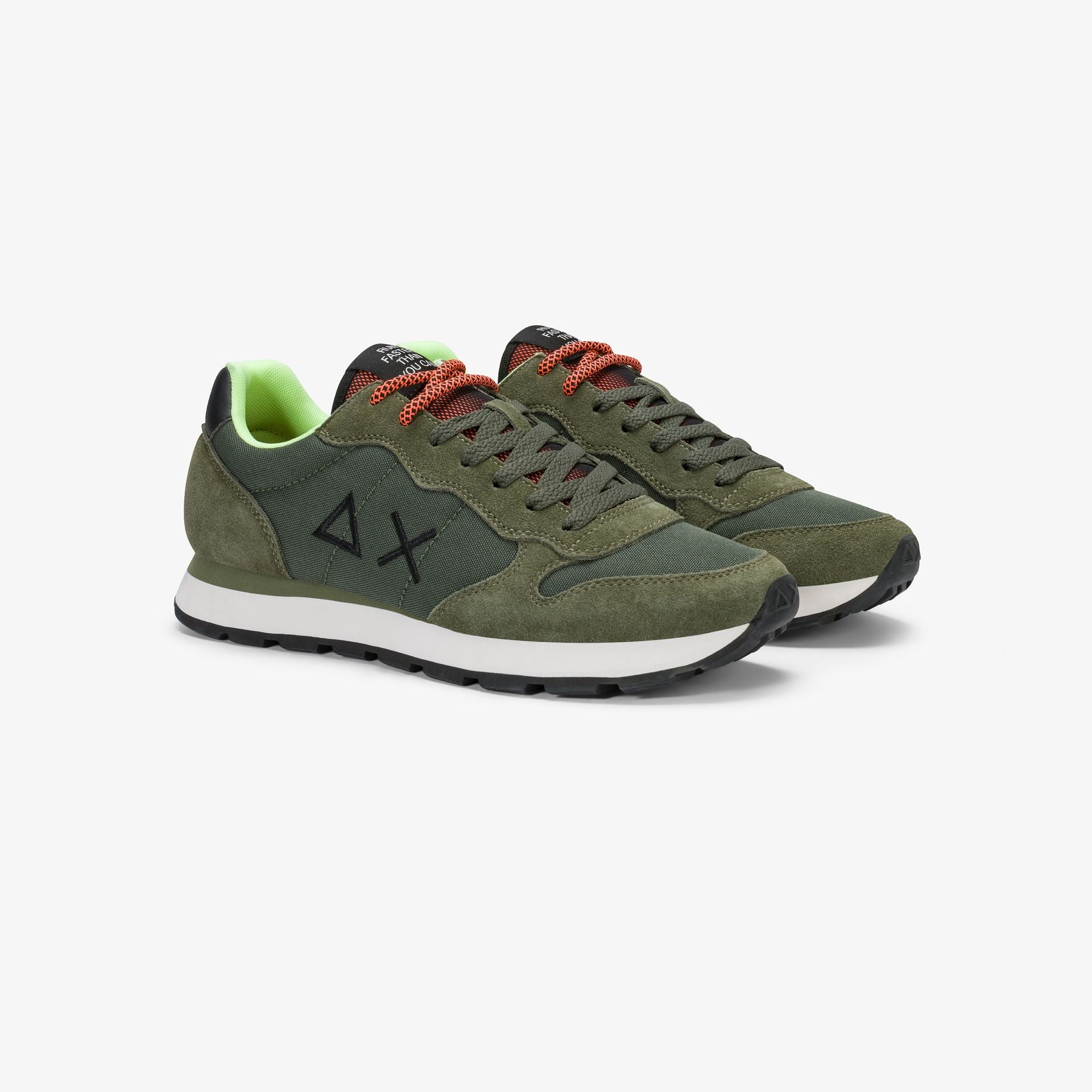 SUN68 SNEAKERS UOMO TOM FLUO MILITARE