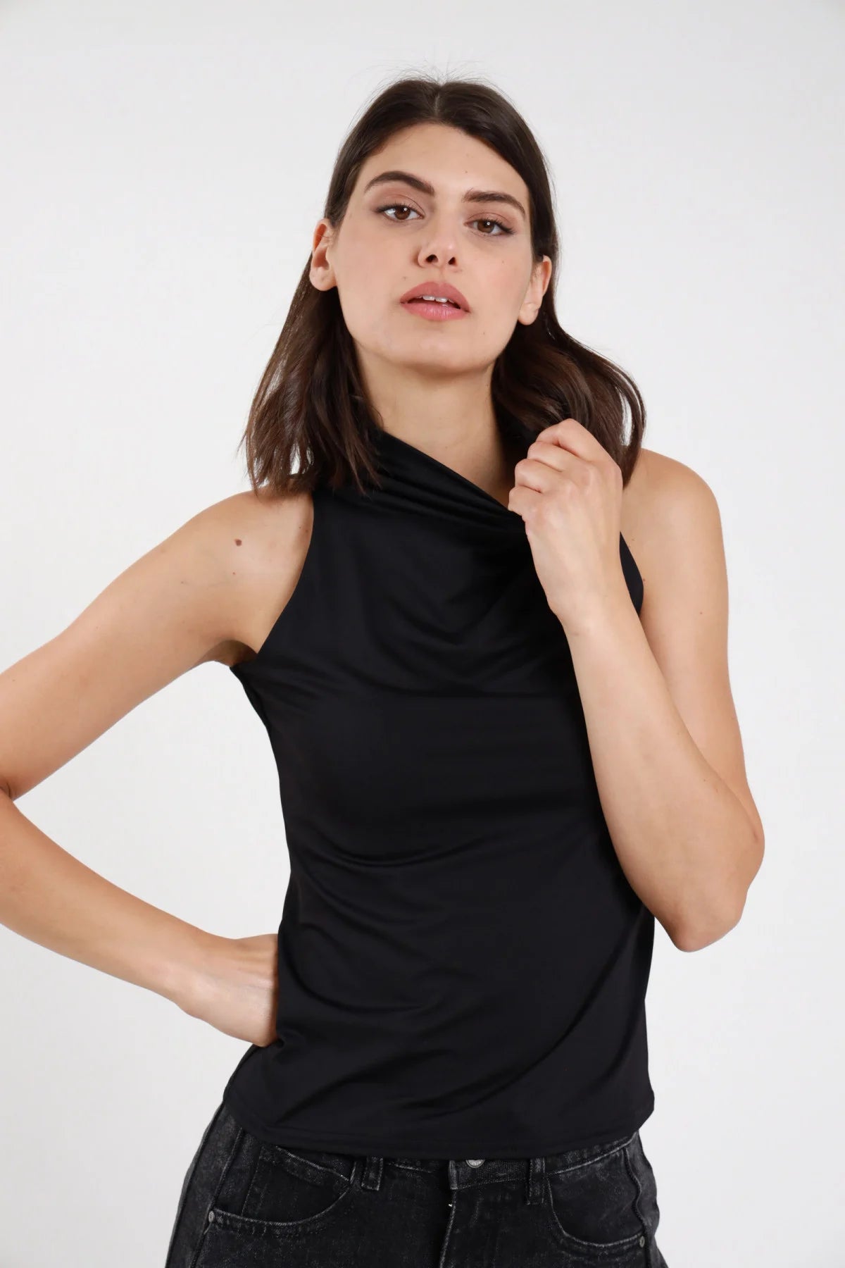 SUSY MIX TOP TACTEL NERO