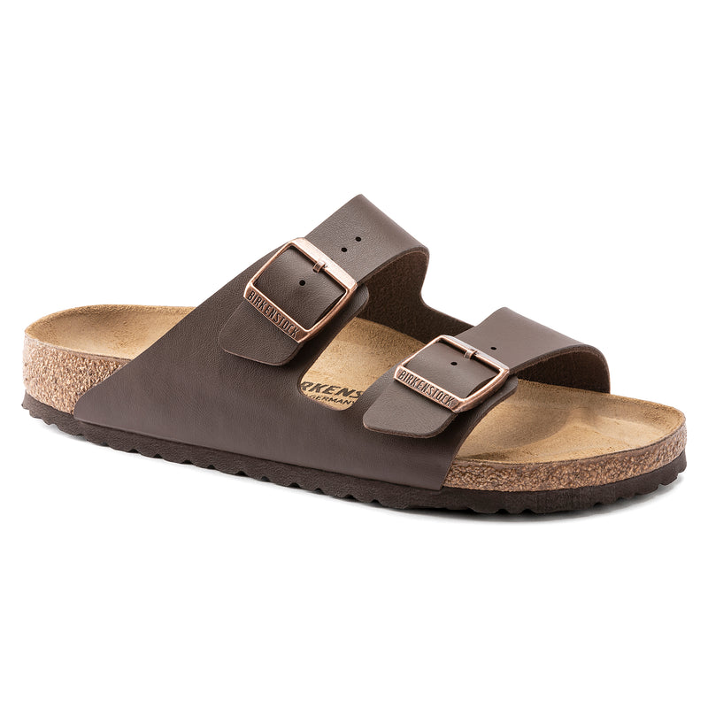 Birkenstock Ciabatta uomo 2 fasce birko flor dark brown