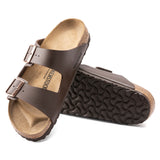 Birkenstock Ciabatta uomo 2 fasce birko flor dark brown