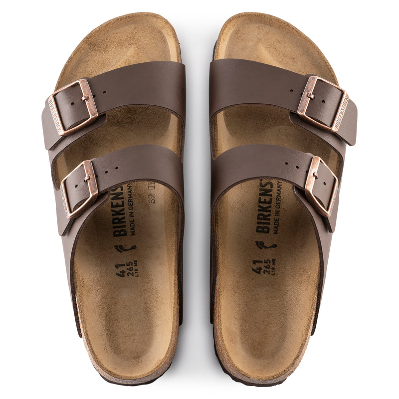 Birkenstock Ciabatta uomo 2 fasce birko flor dark brown