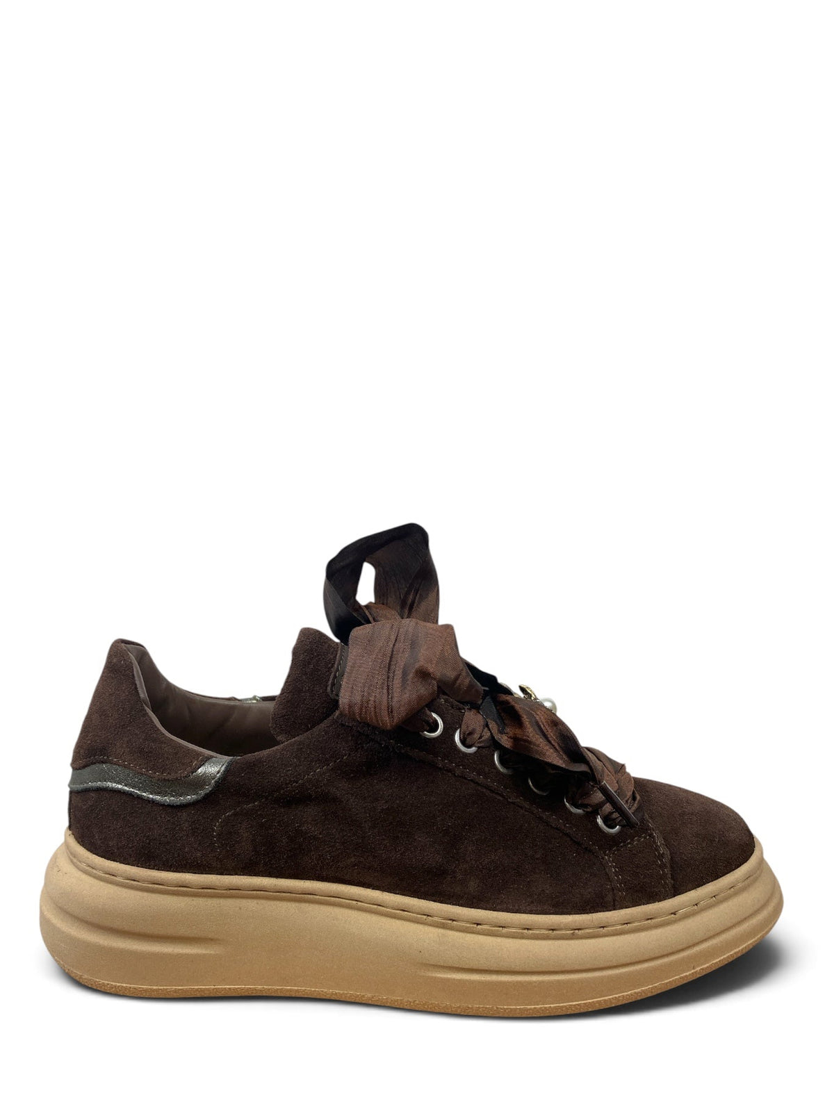 MÉLINÉ SNEAKERS SUEDE CIOCCOLATO
