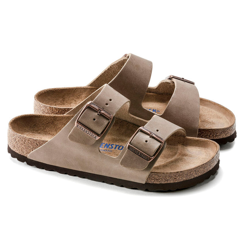 Birkenstock Ciabatta donna Arizona SFB in pelle oliata tabacco