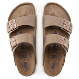 Birkenstock Ciabatta donna Arizona SFB in pelle oliata tabacco