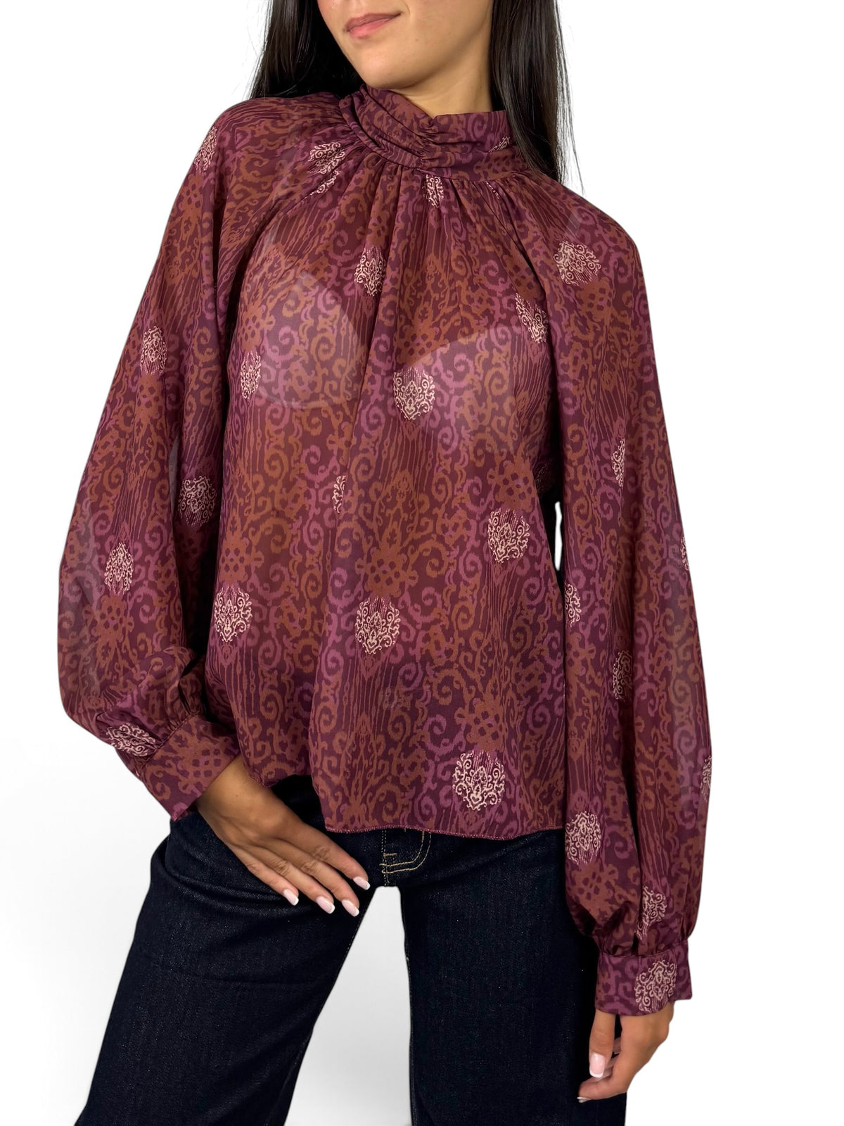 SUSY MIX BLUSA ACCOLLATA VINO