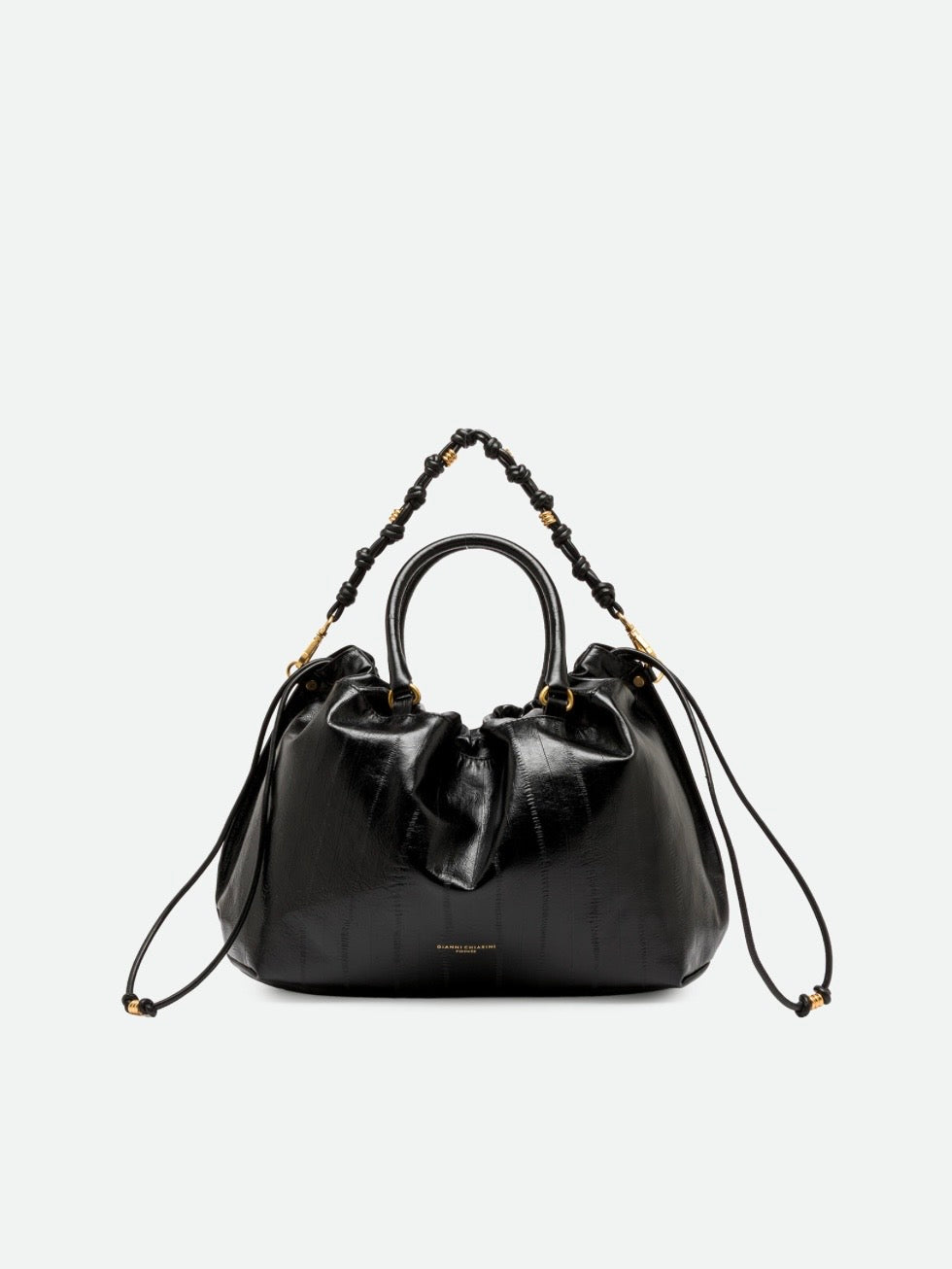 GIANNI CHIARINI BORSA MORGANA IN PELLE NERA