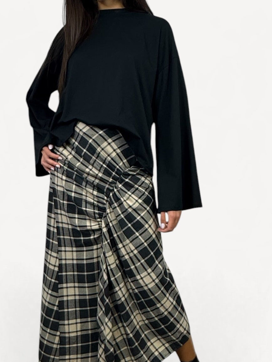 CECILE MAGLIA MANICA CALATA NERO