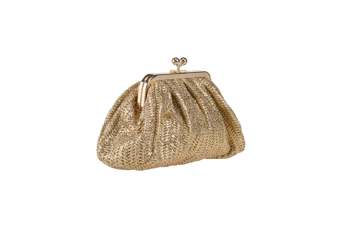 ANNA CECERE POCHETTE PASTICCINO ORO