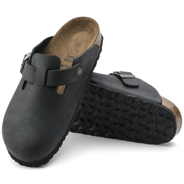 Birkenstock Sabot unisex in pelle oliata black