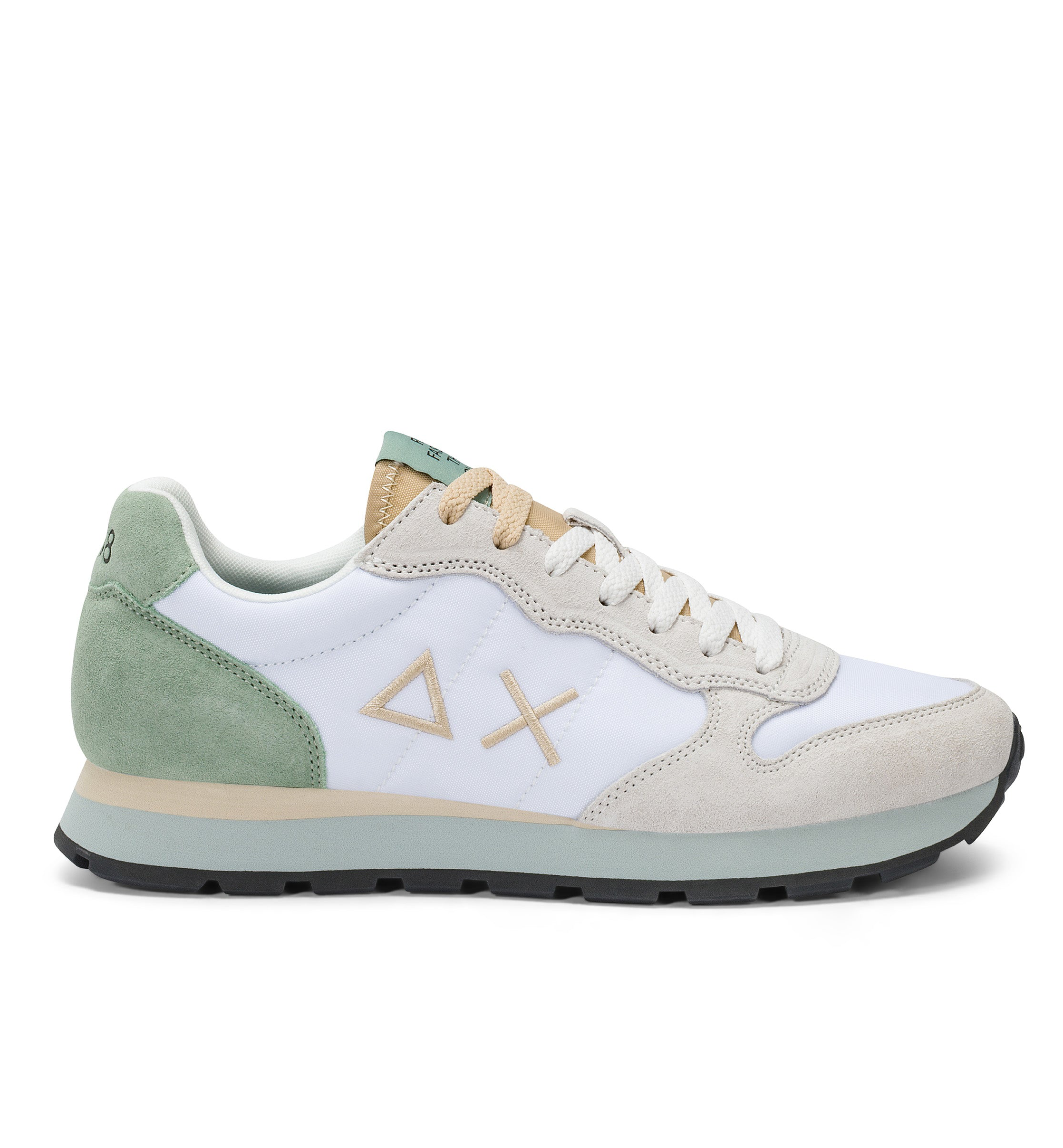 SUN68 SNEAKER TOM BIANCO E SALVIA