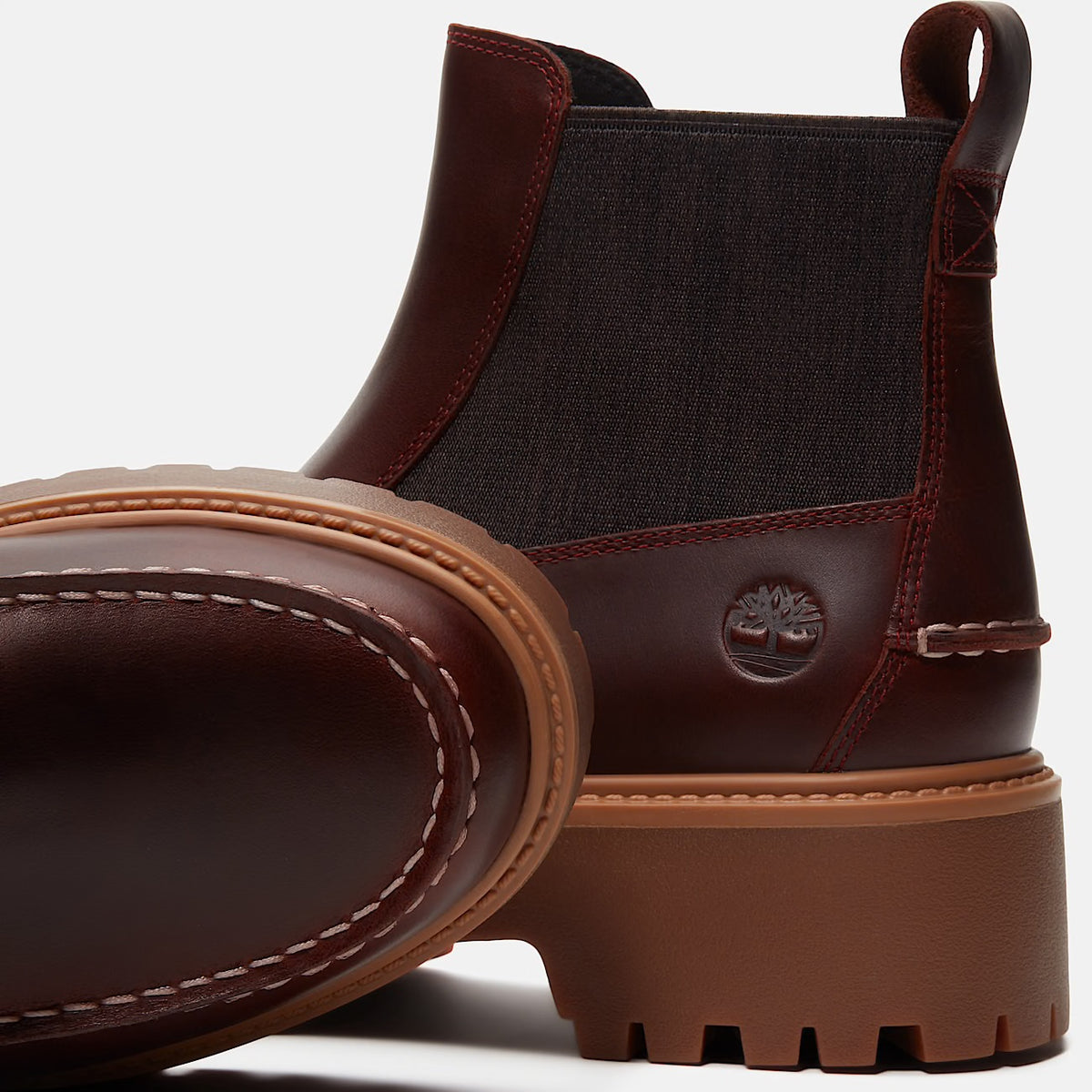 TIMBERLAND STIVALE CHELSEA CON PLATEAU STONE STREET BURGUNDY