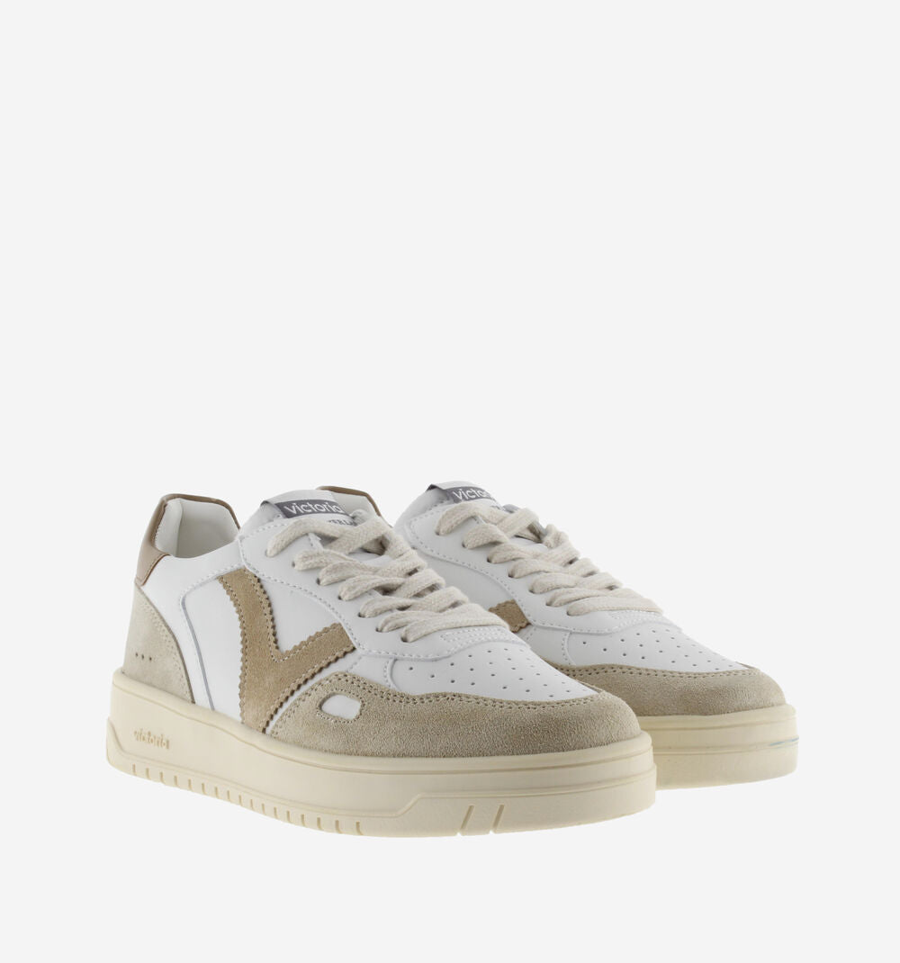VICTORIA SNEAKERS SEUL BEIGE BIANCO